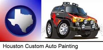 a custom automobile paint job in Houston, TX