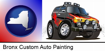 a custom automobile paint job in Bronx, NY