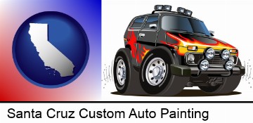 a custom automobile paint job in Santa Cruz, CA